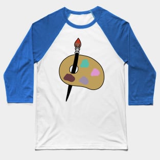 Paint Brush with Paint Palette Baseball T-Shirt